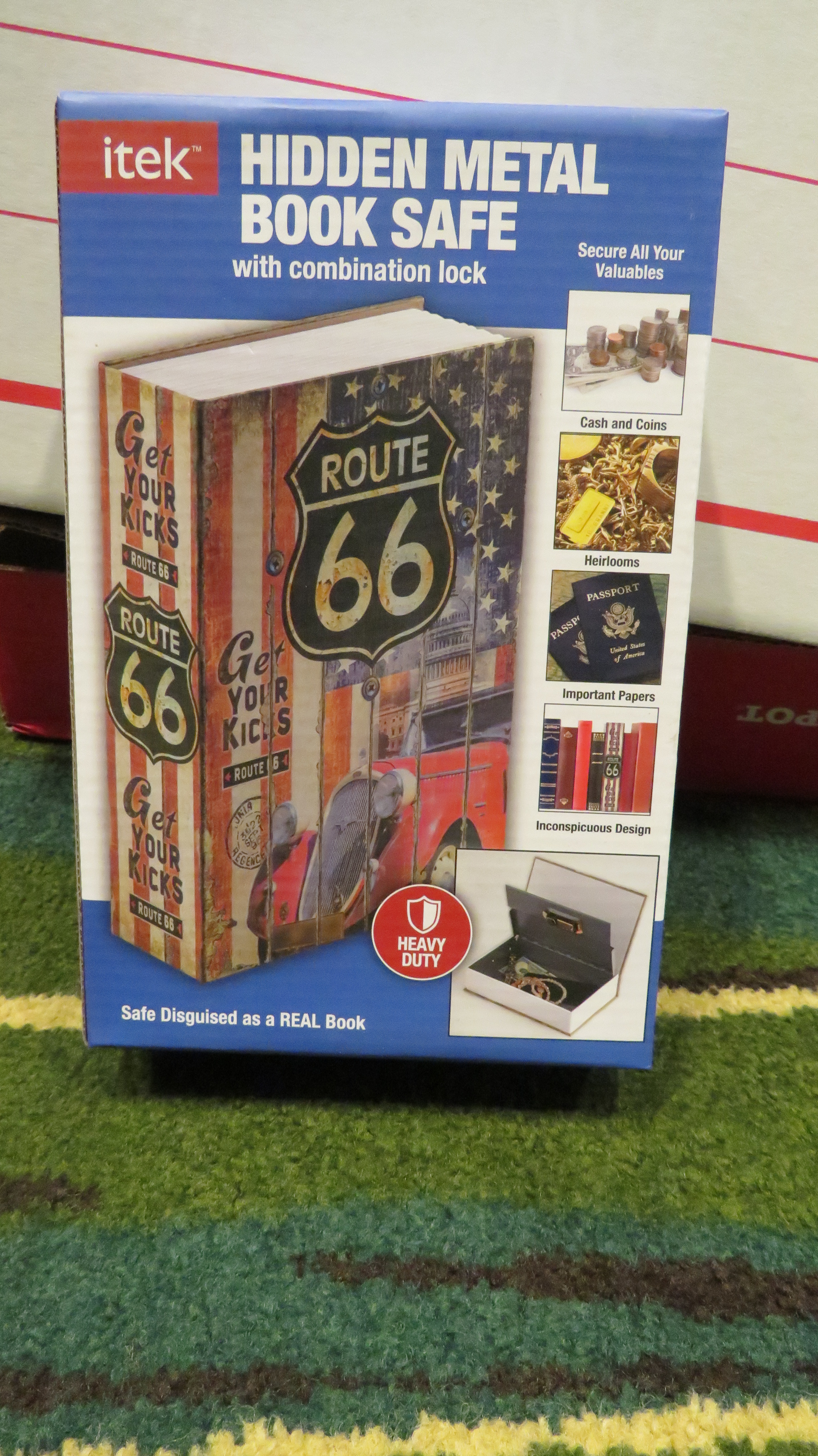 0th Image of a N/A ROUTE 66 HIDEAWAY BOOK SAFE