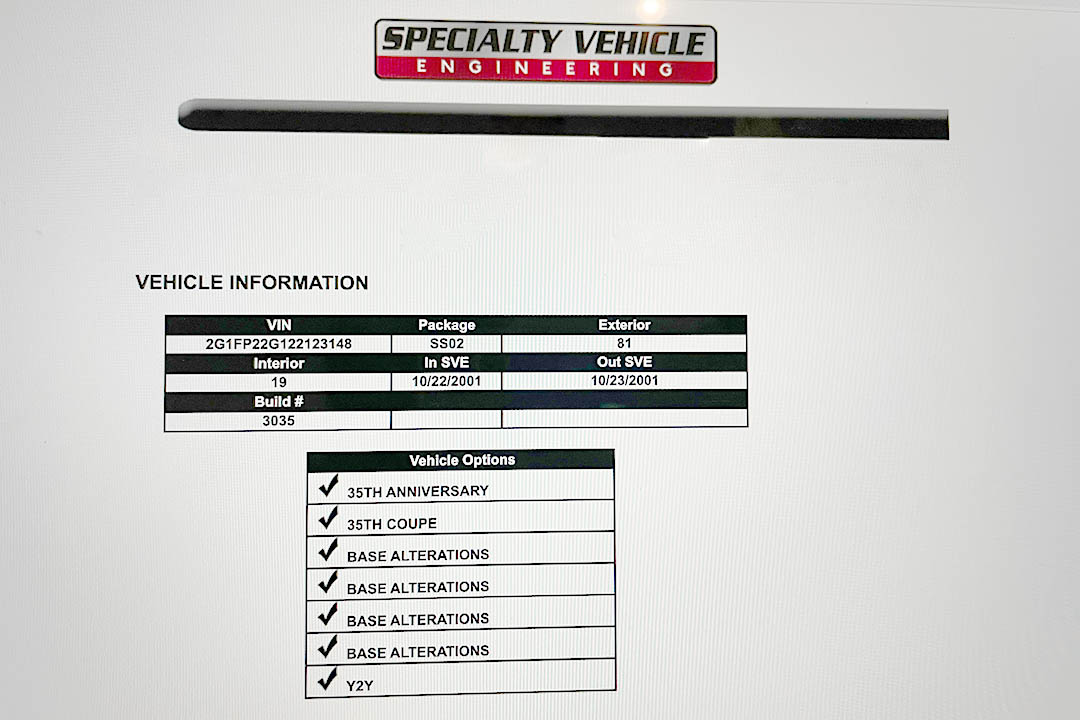 13th Image of a 2002 CHEVROLET CAMARO SS