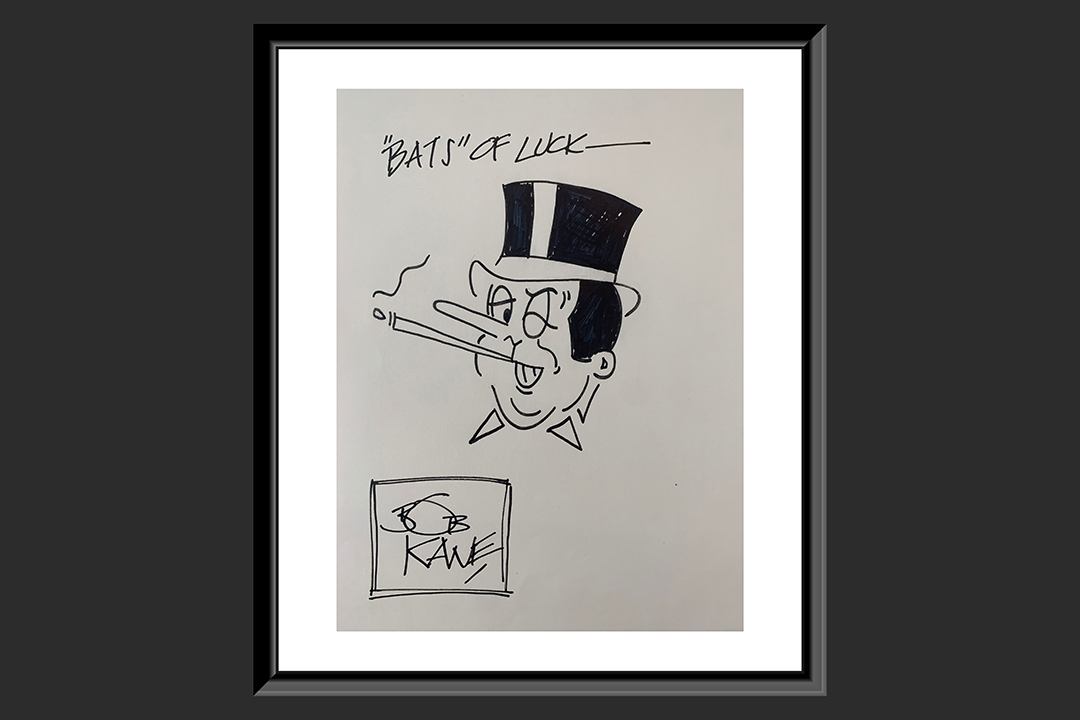 0th Image of a N/A BOB KANE HAND DRAWN SIGNED SKETCH