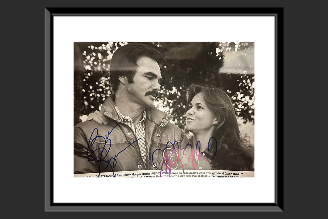 0th Image of a N/A MOVIE PHOTO HOOPER BURT REYNOLDS AND SALLY FIELD SIGNED