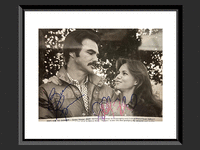 Image 1 of 1 of a N/A MOVIE PHOTO HOOPER BURT REYNOLDS AND SALLY FIELD SIGNED