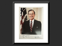 Image 1 of 1 of a N/A GEORGE H. W BUSH SIGNED PHOTO