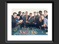 Image 1 of 1 of a N/A OCEAN'S ELEVEN CAST SIGNED MOVIE PHOTO