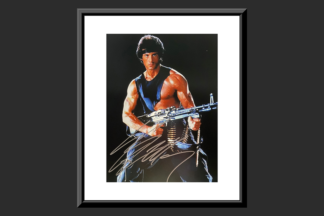 0th Image of a N/A RAMBO SYLVESTER STALLONE SIGNED MOVIE PHOTO