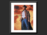 Image 1 of 1 of a N/A WALKER TEXAS RANGERS CHUCK NORRIS SIGNED PHOTO