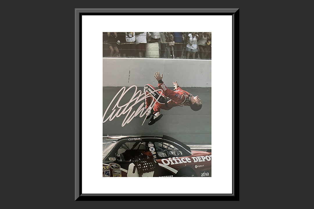 0th Image of a N/A NASCAR CARL EDWARDS SIGNED BACKFLIP PHOTO