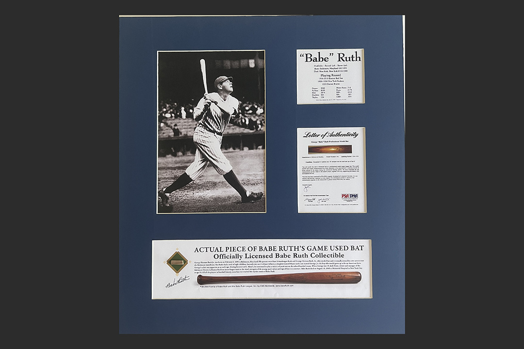 0th Image of a N/A BABE RUTH GAME USED BAT