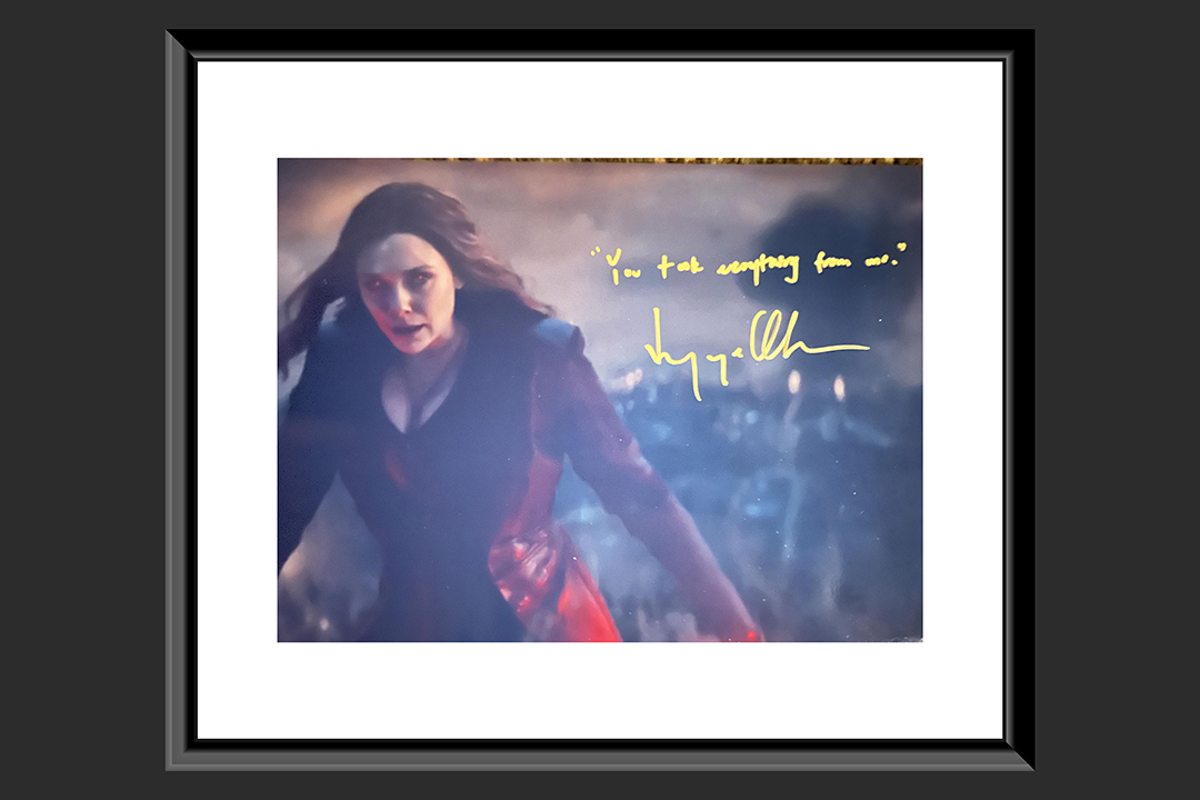 0th Image of a N/A MARVEL SCARLET WITCH ELIZABETH OLSEN SIGNED PHOTO