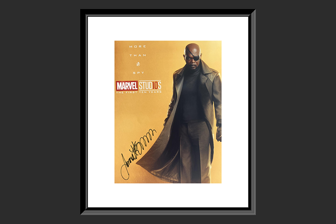 1st Image of a N/A THE AVENGERS SAMUEL L. JACKSON SIGNED PHOTO