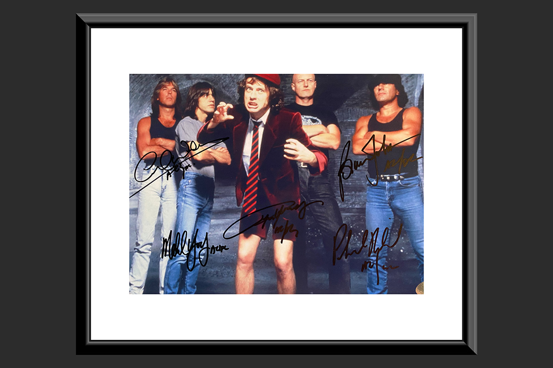 0th Image of a N/A AC/DC BAND SIGNED PHOTO