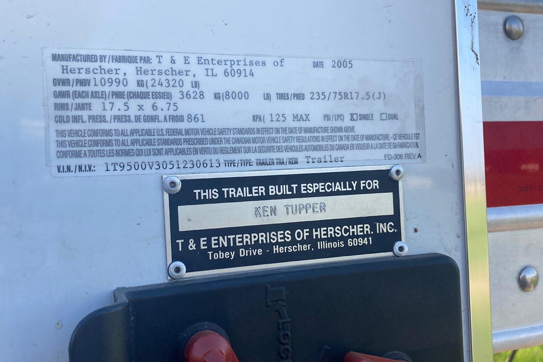 18th Image of a 2005 T&E ENTERPRISES UTILITY TRAILER