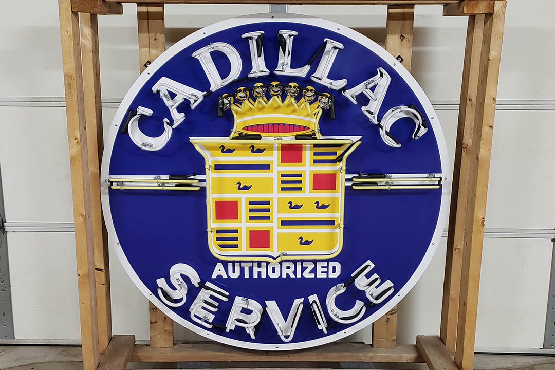 1st Image of a N/A CADILLAC SERVICE TIN