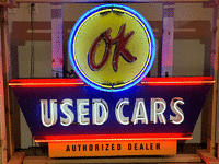 Image 2 of 8 of a N/A OK USED CARS ANIMATED TIN