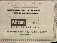 Image 2 of 2 of a N/A DALE EARNHARDT JUNIOR PHOTOGRAPH