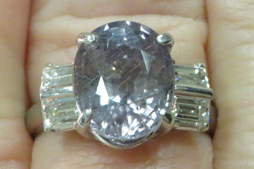 2nd Image of a N/A PLATINUM SAPPHIRE CORUNDUM & DIAMOND