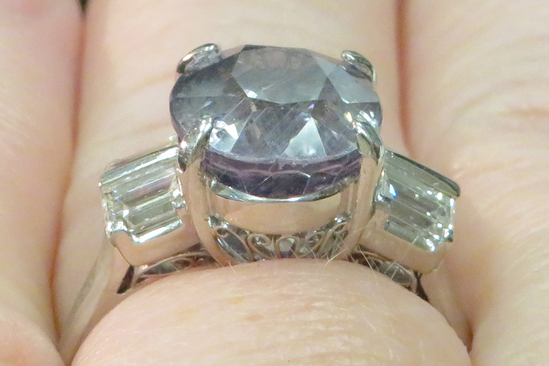 5th Image of a N/A PLATINUM SAPPHIRE CORUNDUM & DIAMOND