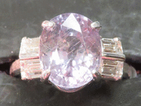 Image 1 of 7 of a N/A PLATINUM SAPPHIRE CORUNDUM & DIAMOND