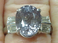 Image 3 of 7 of a N/A PLATINUM SAPPHIRE CORUNDUM & DIAMOND