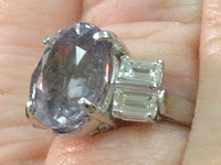 Image 4 of 7 of a N/A PLATINUM SAPPHIRE CORUNDUM & DIAMOND