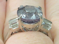 Image 6 of 7 of a N/A PLATINUM SAPPHIRE CORUNDUM & DIAMOND