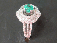 Image 2 of 8 of a N/A GOLD EMERALD DIAMOND