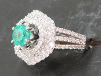 Image 3 of 8 of a N/A GOLD EMERALD DIAMOND