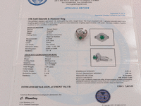 Image 8 of 8 of a N/A GOLD EMERALD DIAMOND