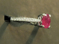 Image 2 of 8 of a N/A GOLD RUBY CORUNDUM & DIAMOND