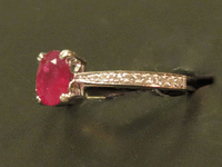 Image 3 of 8 of a N/A GOLD RUBY CORUNDUM & DIAMOND