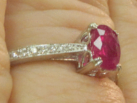 Image 7 of 8 of a N/A GOLD RUBY CORUNDUM & DIAMOND