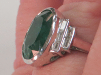 Image 7 of 8 of a N/A PLATINUM EMERALD DIAMOND