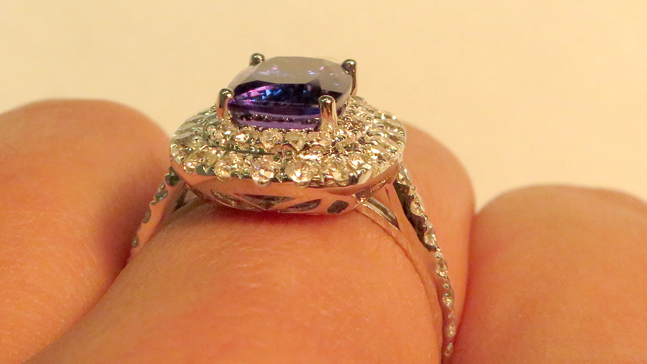 6th Image of a N/A 18K GLD TANZANITE DIAMOND