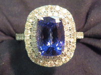 Image 2 of 8 of a N/A 18K GLD TANZANITE DIAMOND