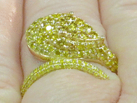 Image 5 of 8 of a N/A 18K YELLOW GOLD CAST STYLIZED DIAMOND