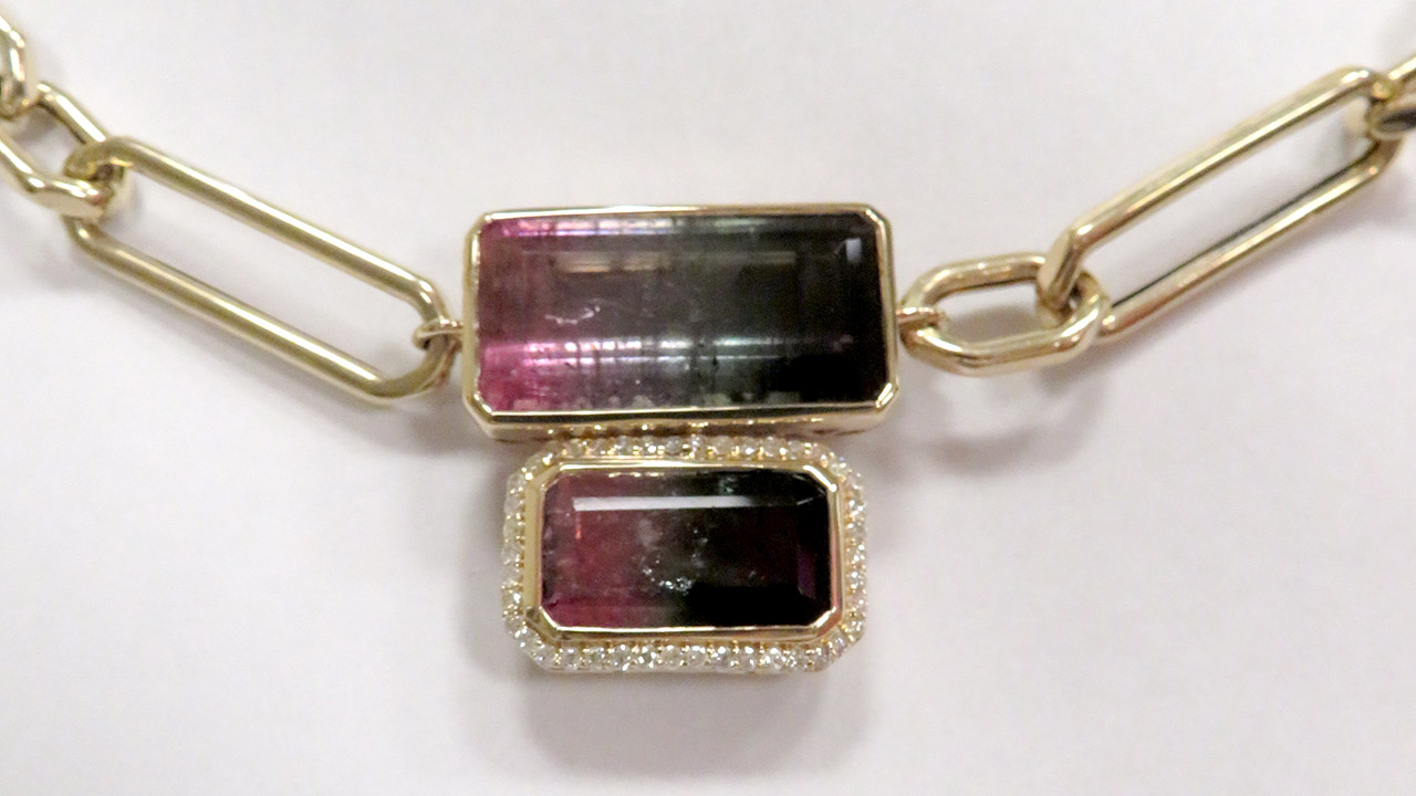 2nd Image of a N/A 14K TOURMALINE DIAMOND