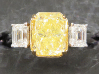 Image 1 of 10 of a N/A 2 TONE DIAMOND RING