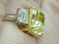 Image 7 of 10 of a N/A 2 TONE DIAMOND RING