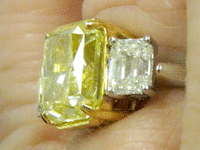 Image 8 of 10 of a N/A 2 TONE DIAMOND RING