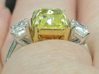 Image 9 of 10 of a N/A 2 TONE DIAMOND RING