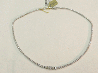 Image 1 of 6 of a N/A 14K WHITE GOLD DIAMOND NECKLACE