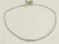 Image 2 of 6 of a N/A 14K WHITE GOLD DIAMOND NECKLACE