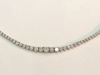 Image 3 of 6 of a N/A 14K WHITE GOLD DIAMOND NECKLACE