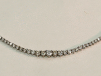 Image 4 of 6 of a N/A 14K WHITE GOLD DIAMOND NECKLACE