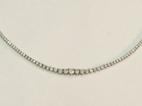 Image 5 of 6 of a N/A 14K WHITE GOLD DIAMOND NECKLACE