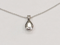 Image 2 of 4 of a N/A 14K GOLD DIAMOND SOLITAIRE PENDANT