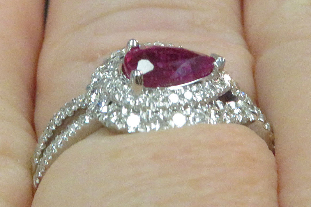 6th Image of a N/A PLATINUM RUBY CORUNDUM & DIAMOND