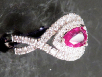 Image 2 of 8 of a N/A PLATINUM RUBY CORUNDUM & DIAMOND