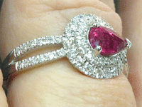 Image 6 of 8 of a N/A PLATINUM RUBY CORUNDUM & DIAMOND