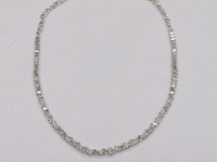 Image 3 of 6 of a N/A 18K WHI GLD EMERALD & PEAR CUT DIAMOND