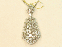 Image 3 of 5 of a N/A 14K WHITE GOLD DIAMOND PENDANT